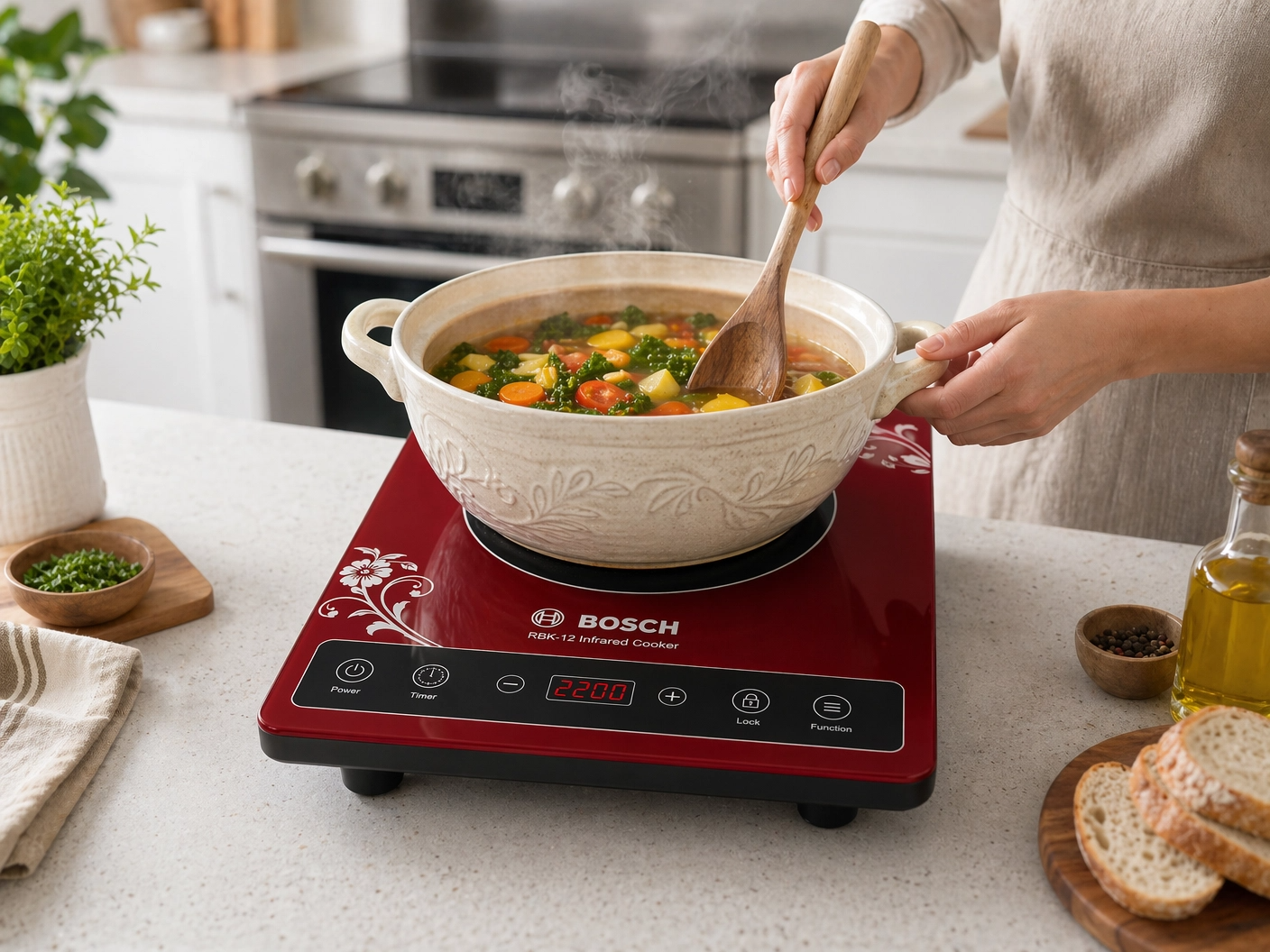Bosch 3500W Premium Fast Infrared lEectric Cooker