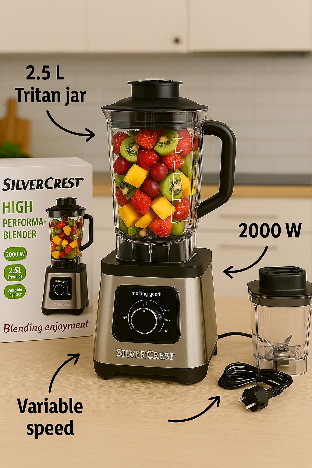 Silver Crest High Performance Commercial Blender