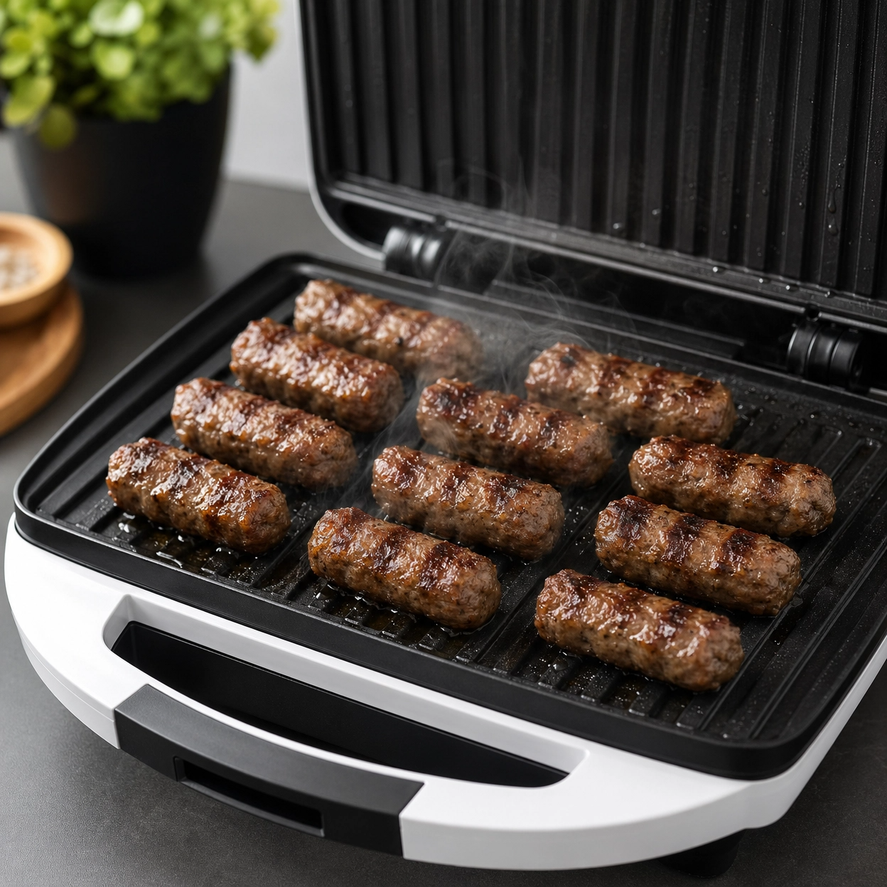 ORVICA 8-in-1 Sandwich Maker  Multi-Function Grill & Snack Maker