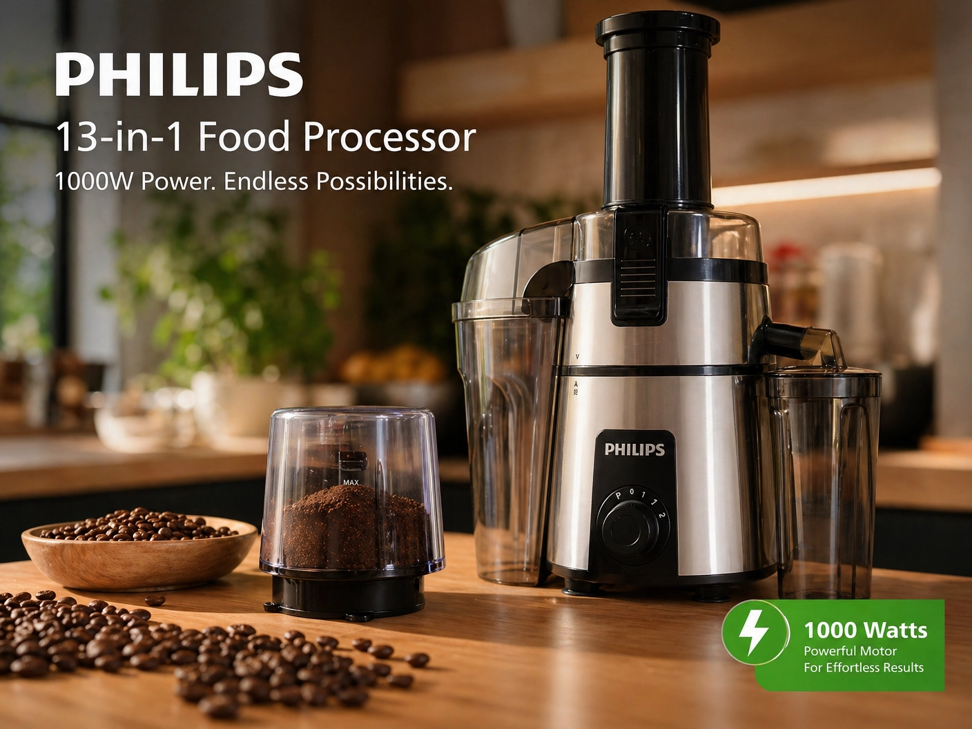 Philips 13-in-1 Multifunctional Food Processor