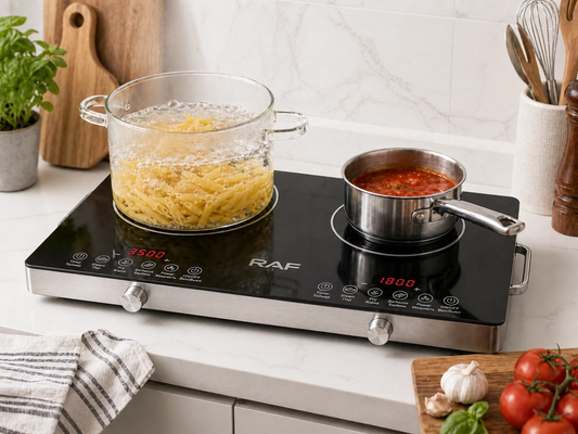 RAF Double Infrared Cooker – 3500W + 3500W High Power Dual Burner Electric Stove