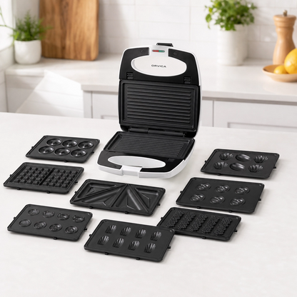 ORVICA 12-in-1 Sandwich Maker – 2000W Multi-Function Non-Stick Grill & Breakfast Maker