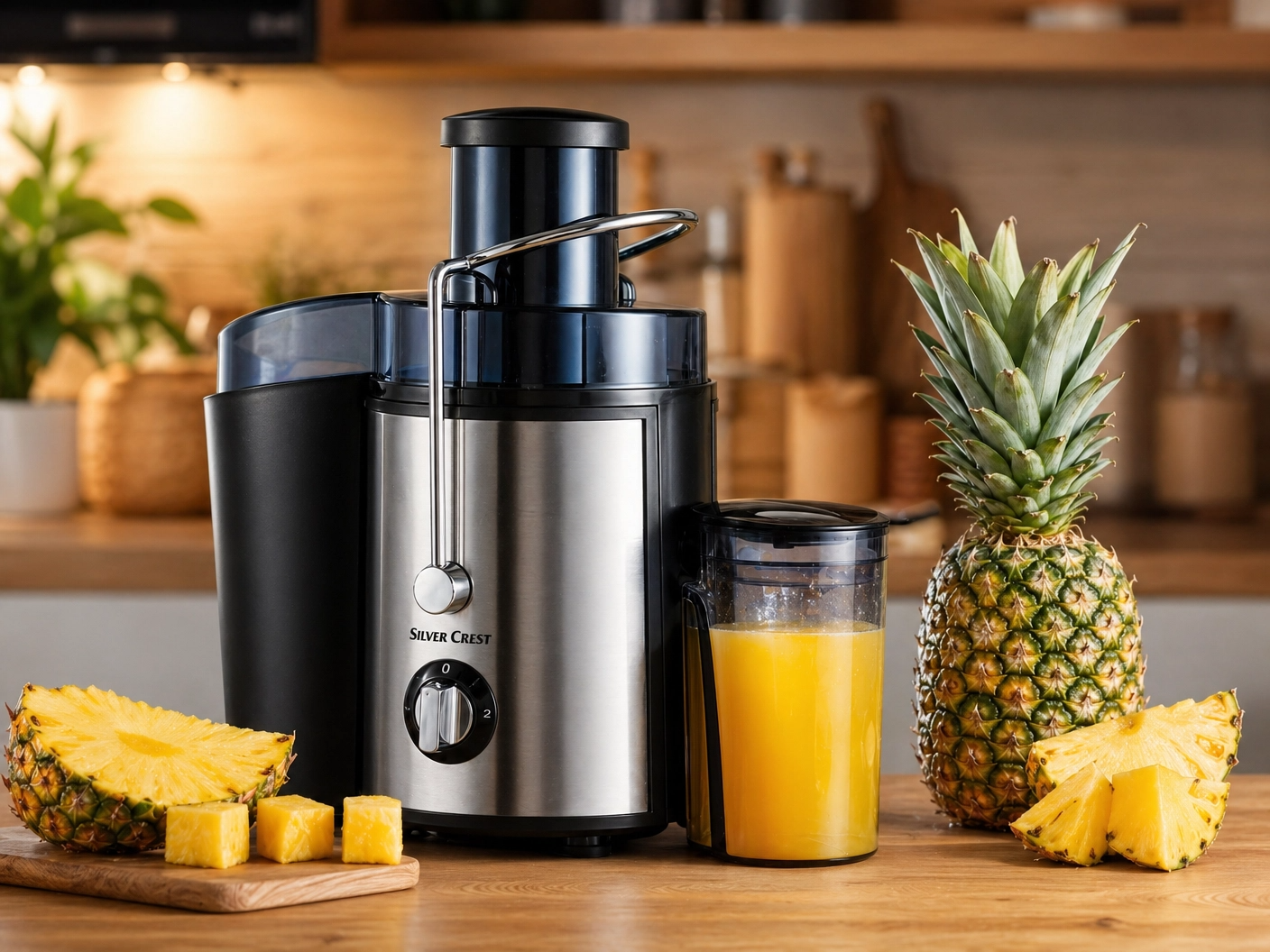 Silver Crest Electric Juicer  High Performance Stainless Steel Juicing System