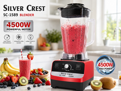 Silver Crest Blender  – 4500W High Power Multi-Function Kitchen Blender